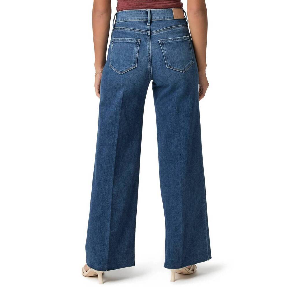 NEW PAIGE anessa wide leg jeans in aerial - Picture 3 of 4